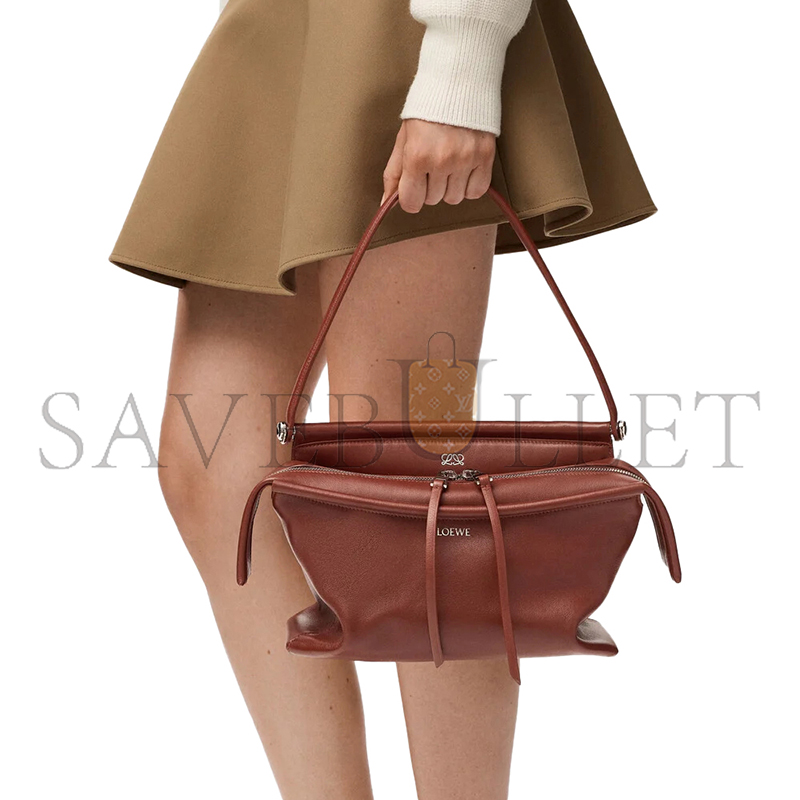 L0ew* SMALL WHISKER BAG IN GLAZED CALFSKIN ATBBTBBX01 (25.5*17*14cm)
